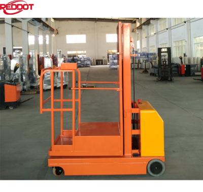 China Hotels REDDOT Series Economical Durable Chassis Overhead Order Picker Electric Reclaimer for sale