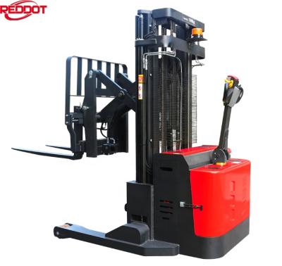 China Innovative Forward Reach Forklift Electric Scissor Pile Reddot Counterweight Stacker for sale