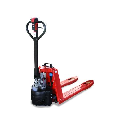 China Hotels REDDOT 1.5ton semi electric pallet truck with lithium ion battery for sale for sale