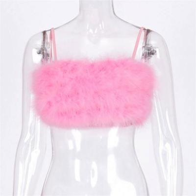 China Ckfashion New Arrival 2021 Summer Solid Color Anti-wrinkle Plush Crop Tops Elegant Short Vest Girls Soft Velvet Tops for sale