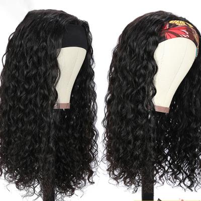 China Straight/Body/Straight Wave/Deep Curly/Curly Curly/Water/Natural Straight Wave Headband Wigs Virgin Water Wave Hair Wig 150%Density For Women Machine Made Wig Wholesale Vendors of color for sale