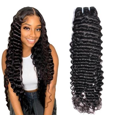 China Wholesale Deep Wave Silky Straight SPARK Wave Hair Extensions, 10A Peruvian Virgin Remy Hair Bundles, 100% Real Hair Extension For Black Women for sale