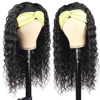 China Water Wave SPARK Ishow Beauty Water Wave Headband Glueless Wigs No Lace Hair Wig for sale