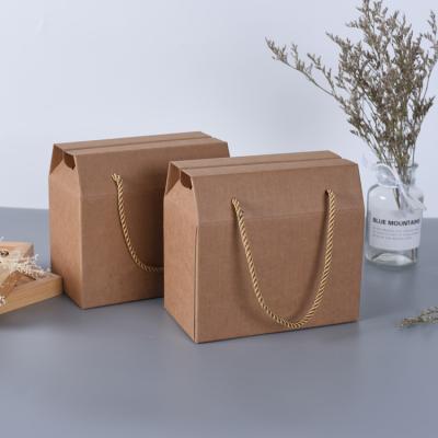 China Portable Recyclable Moon Cake Zongzi Festival Box Wrapping Paper Gift Boxes Folding Food and Fruit Packaging Box for sale