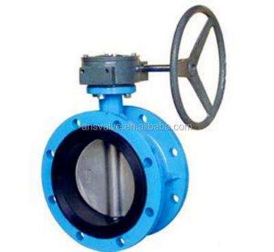 China General high quality DN 600 double flange fully sealed butterfly valve for your selection for sale