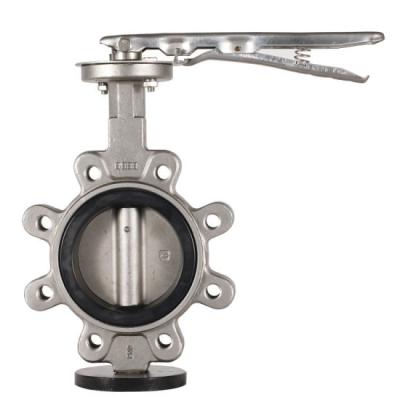 China General factory manufacturing low price SS316 DN50 body LT anti-alkaline butterfly valve for sale