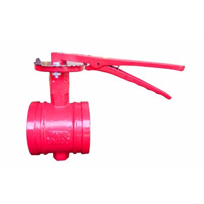 China General Ansvalve Handle/turbine Fm 10 Inch Approved Fire Fighting Fluted Combat Butterfly Valve for sale