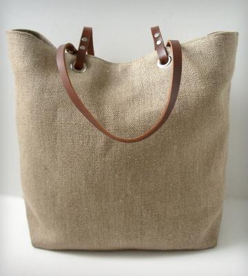 China Eco - Friendly Recycle Grocery Large Printed Eco - Friendly Jute Shopping Bag for sale