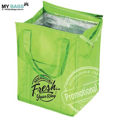 China Thermal Insulated Disposable Cooler Bag For Food Boxes Use Logo Printing Disposable Cooler Bag for sale