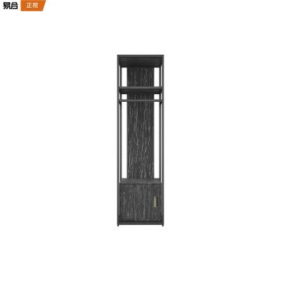 China Stainless Steel Plated MDF Decor Men Clothing Display Stand Luxury Hot-selling Rack With Low Cabinet Small for sale