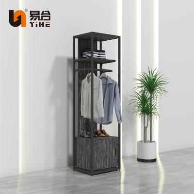 China Customized 2022 new modern luxury fabric display rack store display racks for clothing showrooms stores for sale