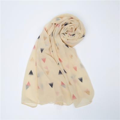 China Wholesale Chiffon Hijab Summer Printed Chiffon Hijab For Women for sale