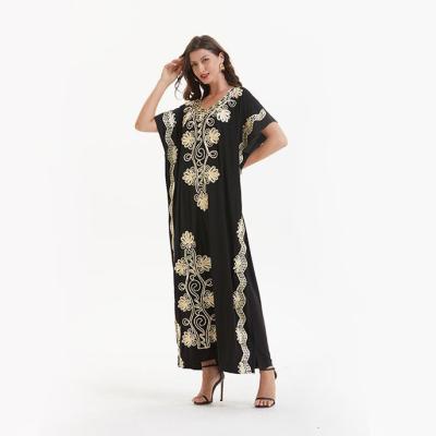 China New Middle East Abaya Adult Women's Silk Long Dress Fashion Long Ice African Loose Elegant Muslim Muslim Dress for sale