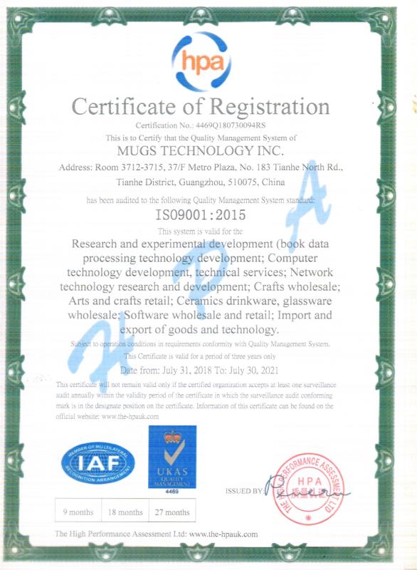 ISO9001 - Ningbo Wowshark Trading Co., Ltd.