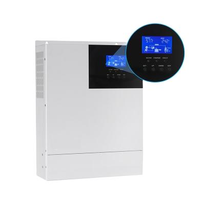 China High quality solar hybrid pure power inverter solar system inverter sine wave solar inverter dc 48v to 110v 120v ac 5000w mppt hybrid solar inverter 5KW for sale