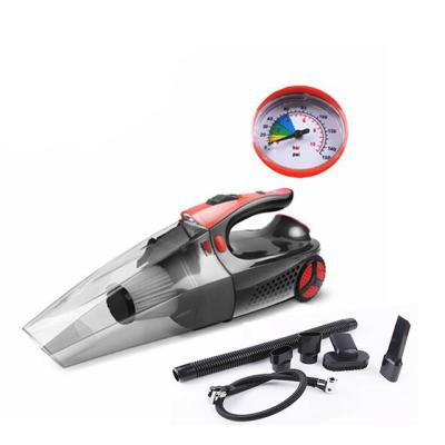 China Multi-function 4-In-1 LED Light 12V 4000Pa 100W Tire Inflator Wet Dry Multi-Function Car Vacuum 4 in 1 for sale