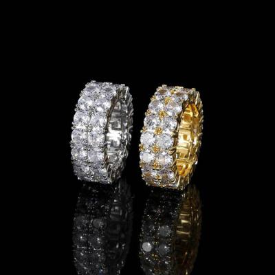 China GZYS JEWELRY Wholesale Hip Hop Non-fading Rings Iced Out Bling For Men for sale