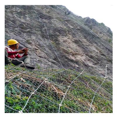 China Protective Active Mesh High Tensile Strength Impact Resistance Rockfall Barrier Pad Netting for sale