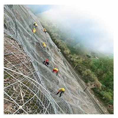 China Protective Mesh High Tensile Force Impact Resistance Rockfall Barrier Protection Active Netting for sale