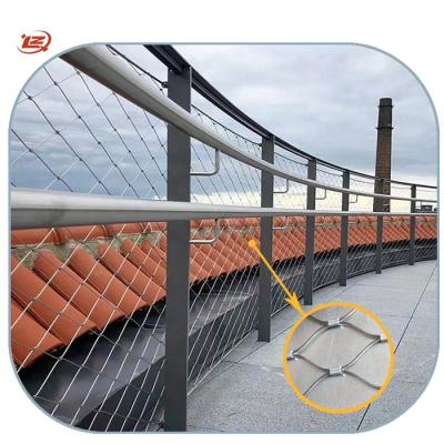 China Flexible High Tensile Strength Light Weight Stainless Steel Flexible Wire Rope Mesh For Handrails Balustrade for sale