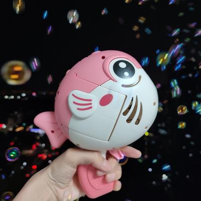 China Toy Launches Children's Bubble Gun Porous Automatic Bubble Blowing Toy Gatling Bubble Machine for sale