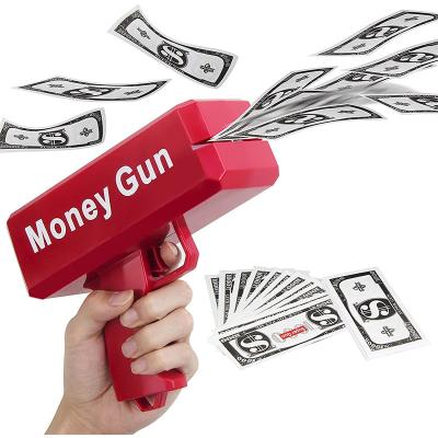 China Creative Gun Toy Money Gun Toy Amazon Hot Sale Banknote Gold Money Gun Wholesale Electronic Money Gun for sale