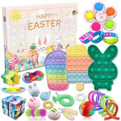 China Easter Box Bunny Egg Sensory Toys Blind Surprise Effort Anti Bubble Autism Easter Busy Person Snap Toys Advent Calendars Novelty Details for sale