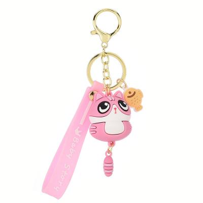 China Lovely Big Eyes Cute Gel Rubber Owl Key Chain Silica Bird Charm Key Ring Female Car Keychain Keyring for sale