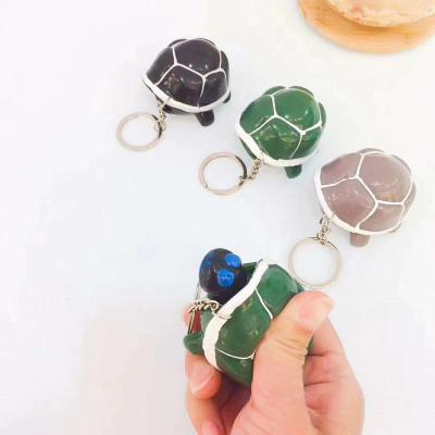 China For Fun Cute Funny Turtle Telescopic Head Anti Stress Squeeze Pendant Toys Key Chain for sale