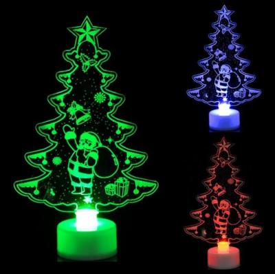 China 2021 Hot Sale Decoration LED Christmas Santa Snowman Flashing Light Up Toys for sale