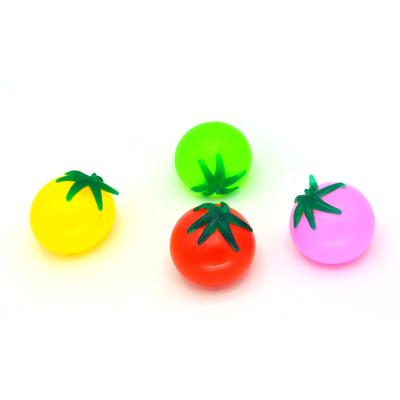 China For fun wholesale promotional cheap soft fidgety person toys squeeze fruit unbreakable sticky squishy balls toys for sale