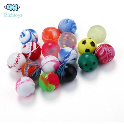 China Custom Printed Bouncy Logo Bouncy Ball Rubber Bouncy Balls 27mm 32mm 35mm 38mm 45mm 49mm 54mm 60mm for sale