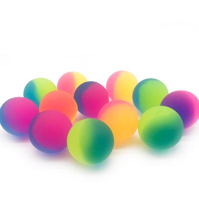 China High Bouncing Ball Rubber Bouncy Ball Design 42mm Solid Bright Colorful Bouncy Ball Various Design for sale