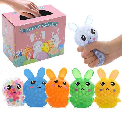 China For Fun Custom Cute Soft Rubber Splat Factory Easter Ball Easter Luck Box Squeeze Sticky Toy for sale