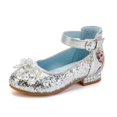 China Best Selling Show Crystal Shoes Girls Pearl Princess Shiny Deodorization Little Girl Shoes Soft Unique Kids Sandals for sale