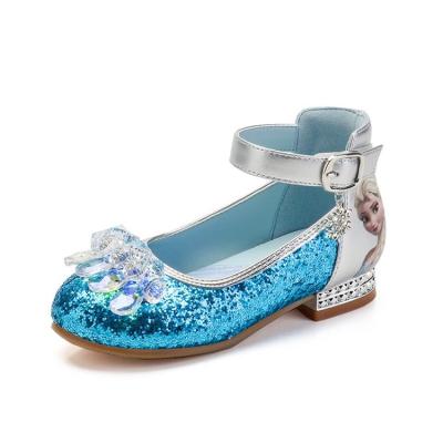 China Cheap Princess Shoes Girls Crystal High Heels Wholesale Kids Shoes Girls Deodorization Low Price for sale