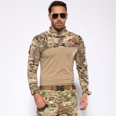 China Soft Military Army T Shirt Men Long Sleeve Camouflage Shirt Hunt Combat Camo Long Sleeve Tactical T-Shirt for sale