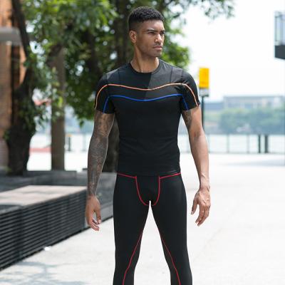 China Wholesale Yoga Training Men's Fitness Gym Seamless T-shirt Breathable T-shirt Gym Shirt for sale