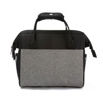 China Eco-friendly Tote Box Leak Proof Drinks Wide Open Stand Cooler Bag Lunch Cooler Insulated Thermal Bag for sale