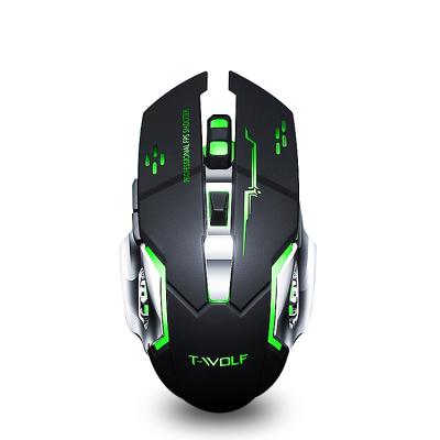 China Amazon Hot Selling 2.4G Colorful Luminous Optical Optical USB Wireless Mouse Gaming Mute Gaming Office Competitive Notebook for sale