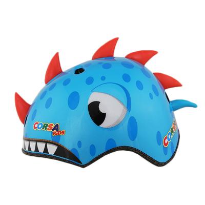 China PC Anti-deformation Shell Kids Bike Cycling Helmets Bike Longboard Riding / Skateboard Helmet Children Cartoon Animal Dinosaur SHARK SQUARE Cute for sale