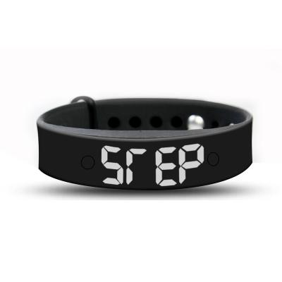 China Sports Step Counter Activity Tracker Watch Smart Fitness Soft Band Watch for sale