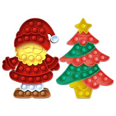 China 2022 New Christmas Tree Puzzle Decompression Interactive Toy Antistress Fidget Toys Sled Car Safe Desktop Xmas for sale