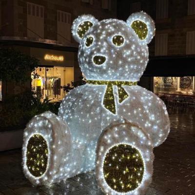 China Outdoor Static Or Glitter Holiday Decoration Bear Shape Led Lights IP65 for sale