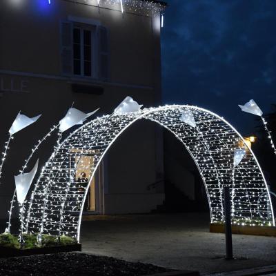 China Static or Flicker Christmas Tunnel Entrance Pattern 3d Decoration Arch Pattern Light for Outdoor for sale