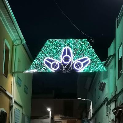 China Static or Twinkle led string christmas holiday ip44 street pattern light for outdoor decoration for sale