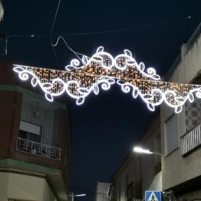 China Static or Glitter Custom Different Sizes Christmas Led Street Light Pattern Outdoor Decorations for sale