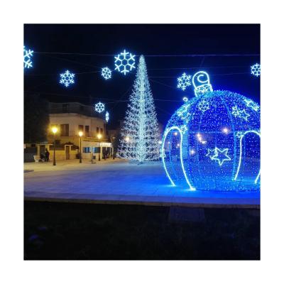 China High Quality Static Or Glitter Christmas Creation Street Light Widely Used LED Ball Pattern Light for sale