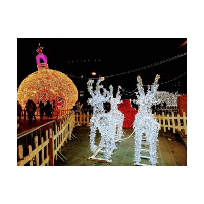 China Interesting price type static or twinkle new 3D star reindeer pattern light decoration ball pattern lights for sale