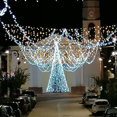 China Static Or 60ft Giant Christmas Tree 20ft 30ft 40ft 50ft Outdoor Lighting Twinkle Led Christmas Pattern Light For Shopping Mall Decoration for sale